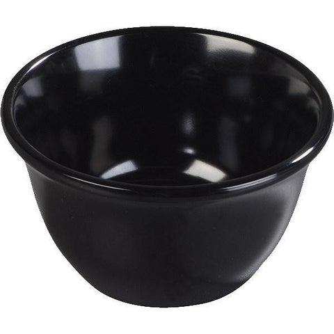 Carlisle 4305003 Durus 4" Round Bouillon Cup with 7-Oz Capacity, Melamine, Black
