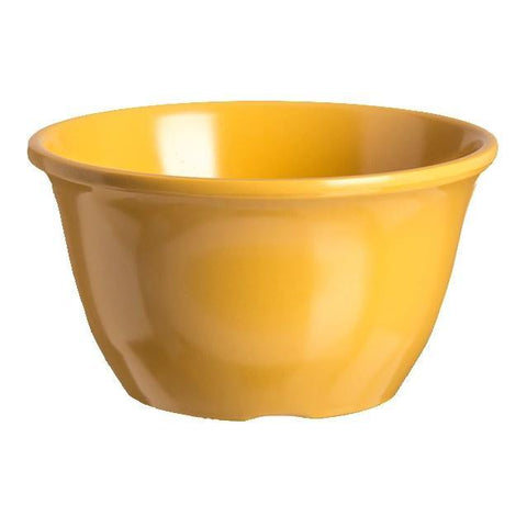 Carlisle 4305022 Durus 4" Round Bouillon Cup with 7-Oz Capacity, Melamine, Honey Yellow