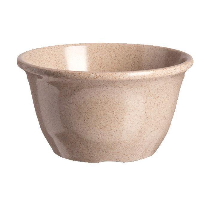 Carlisle 4305071 Durus 4" Round Bouillon Cup with 7-Oz Capacity, Melamine, Sand