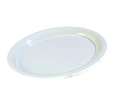 Carlisle 4308002 Durus 13-1/2" White Oval Melamine Platter