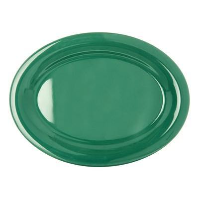 Carlisle 4308209 Durus 12" Meadow Green Oval Melamine Platter