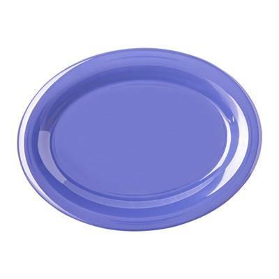 Carlisle 4308214 Durus 12" Ocean Blue Oval Melamine Platter