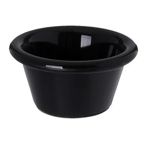 Carlisle 4312303 Black 3 Oz. Smooth Plastic Ramekin
