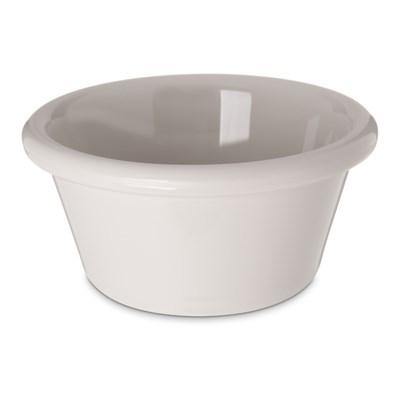 Carlisle 4312342 Bone 3 Oz. Smooth Plastic Ramekin