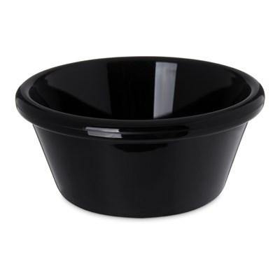 Carlisle 4312603 Black 6 Oz. Smooth Plastic Ramekin