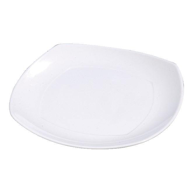Carlisle 4330402 Upturned Corner 11-1/2" White Square Melamine Plate