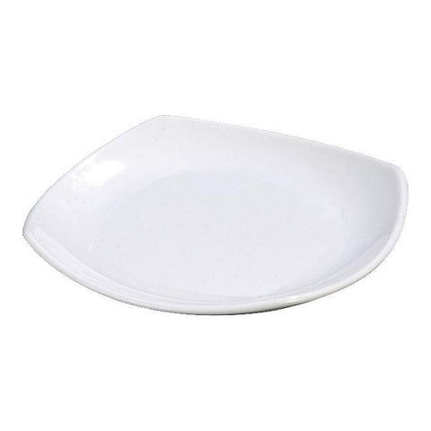 Carlisle 4330802 Upturned Corner 7-3/4" White Square Melamine Plate