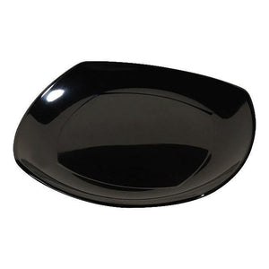 Carlisle 4330803 Upturned Corner 7 3 4 Black Square Melamine Plate Charlie s Fixtures