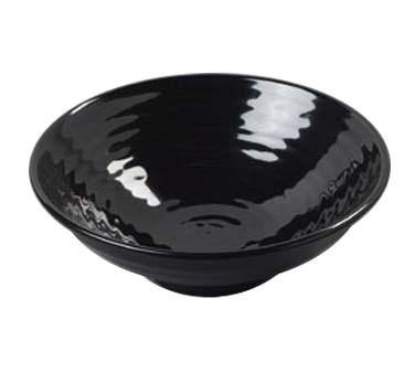 Carlisle 4342003 Terra 1.8 Qt. Black Melamine Footed Bowl