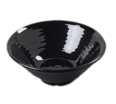 Carlisle 4342203 Terra 1.25 Qt. Black Melamine Footed Bowl