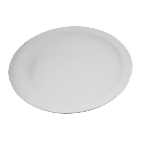 Carlisle 4350002 Dallas Ware 10-1/5" White Melamine Plate