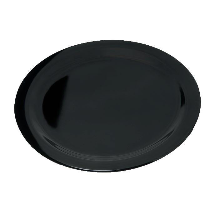 Carlisle 4350003 Dallas Ware 10-1/5" Black Melamine Plate