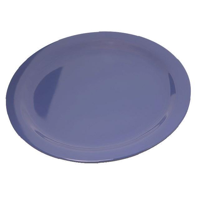 Carlisle 4350014 Dallas Ware 10-1/5" Blue Melamine Plate