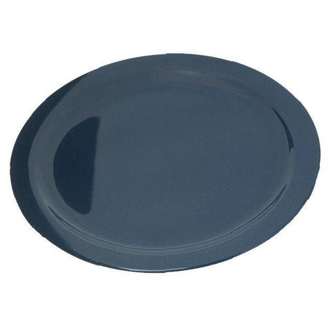 Carlisle 4350035 Dallas Ware 10-1/5" Café Blue Melamine Plate
