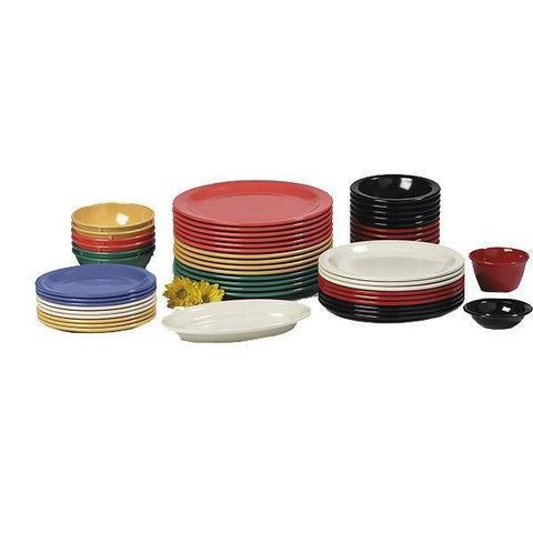 Carlisle 4350102 Dallas Ware 9" White Melamine Plate