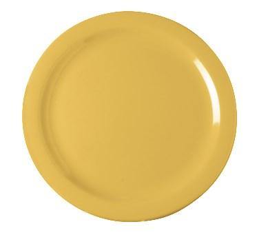 Carlisle 4350122 Dallas Ware 9" Honey Yellow Melamine Plate