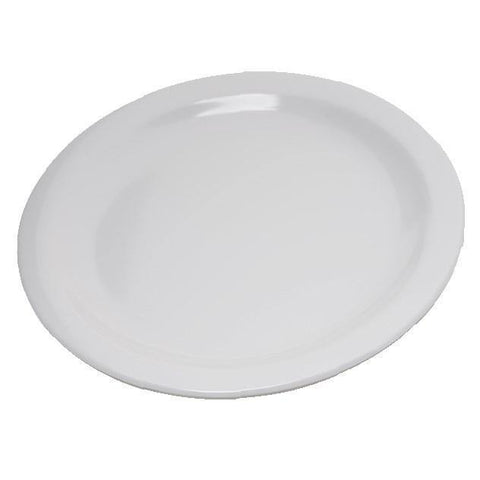 Carlisle 4350302 Dallas Ware 7-1/5" White Melamine Salad Plate