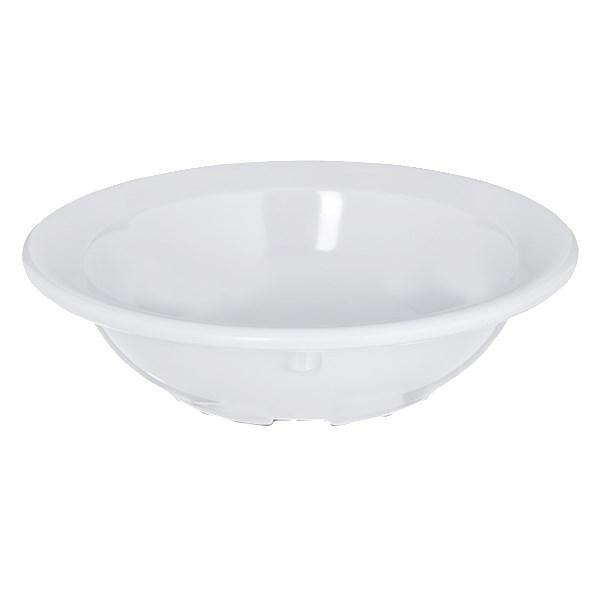 Carlisle 4353202 Dallas Ware 3-1/2 Oz., 4-2/25" White Melamine Fruit Bowl