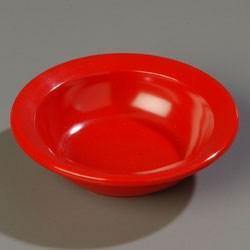 Carlisle 4353205 Dallas Ware 3-1/2 Oz., 4-2/25" Red Melamine Fruit Bowl