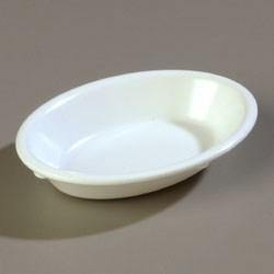 Carlisle 4353302 Dallas Ware 6-1/2 Oz., 6" White Melamine Fruit Bowl