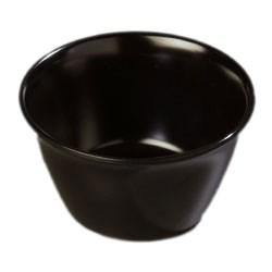 Carlisle 4354003 Dallas Ware 8 Oz., 3-21/25" Black Melamine Bouillon Cup