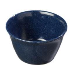 Carlisle 4354035 Dallas Ware 8 Oz., 3-21/25" Café Blue Melamine Bouillon Cup