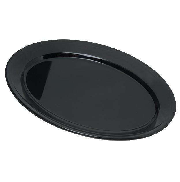 Carlisle 4356003 Dallas Ware 12" X 8-1/2" Black Oval Platter