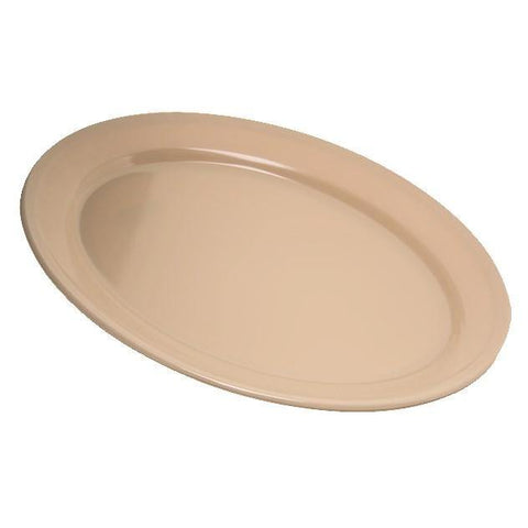 Carlisle 4356025 Dallas Ware 12" X 8-1/2" Tan Oval Platter