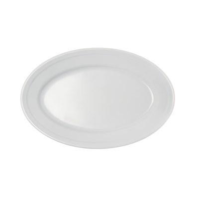 Carlisle 4356302 Dallas Ware 9-1/4" X 6-1/4" White Oval Platter