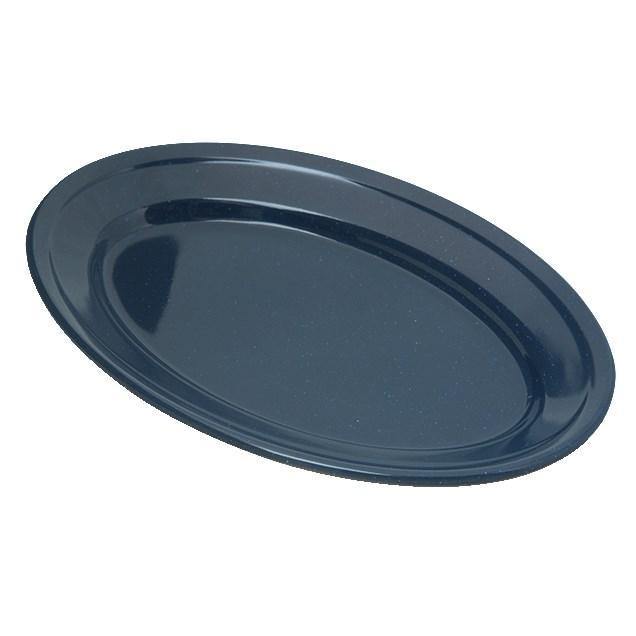 Carlisle 4356335 Dallas Ware 9-1/4" X 6-1/4" Café Blue Oval Platter