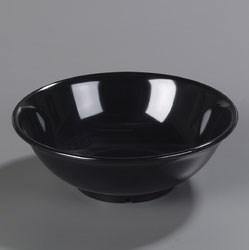 Carlisle 4373703 24 Oz. Black Melamine Footed Serving Bowl