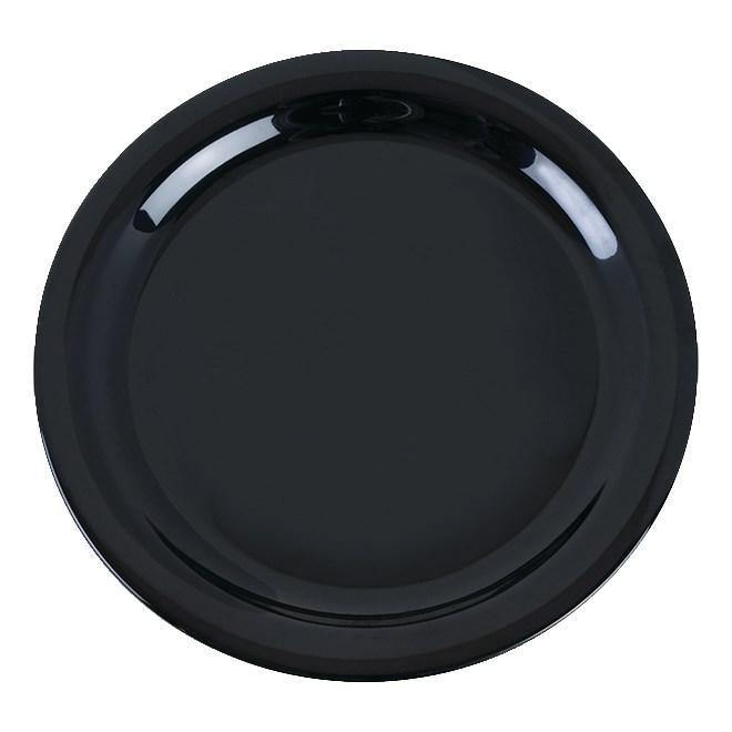 Carlisle 4385203 Dayton 10-1/4" Black Melamine Dinner Plate