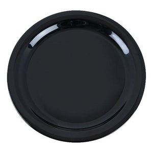 Carlisle 4385203 Dayton 10-1/4" Black Melamine Dinner Plate