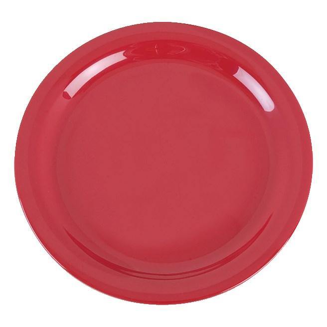 Carlisle 4385205 Dayton 10-1/4" Red Melamine Dinner Plate