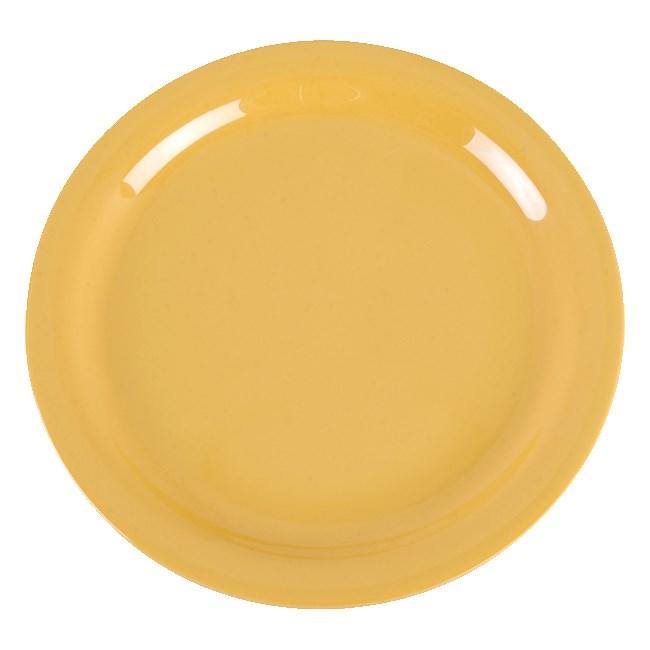 Carlisle 4385222 Dayton 10-1/4" Honey Yellow Melamine Dinner Plate