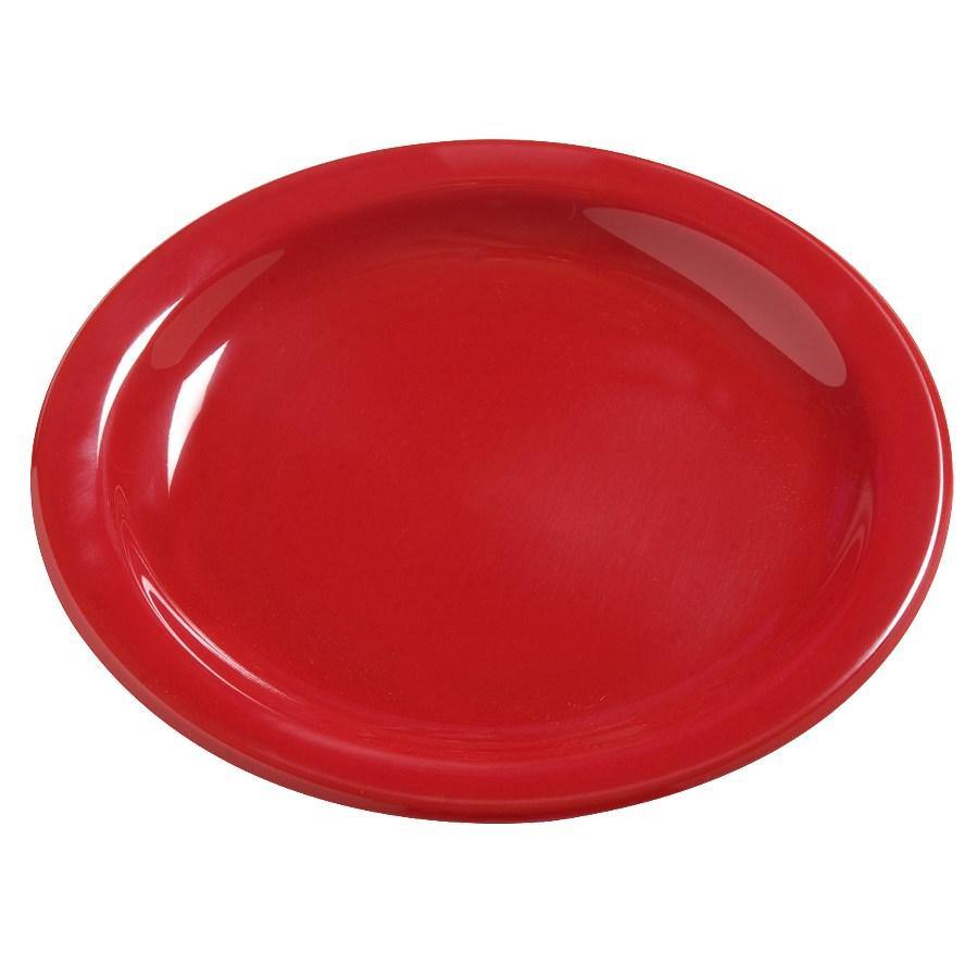 Carlisle 4385405 Dayton 7-1/4" Red Melamine Salad Plate