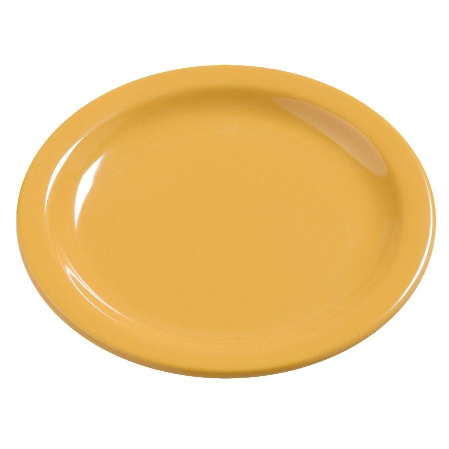 Carlisle 4385422 Dayton 7-1/4" Honey Yellow Melamine Salad Plate