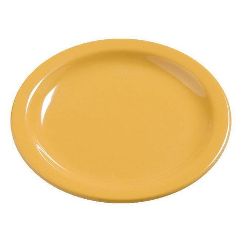 Carlisle 4385622 Dayton 5-1/5" Honey Yellow Melamine Bread & Butter Plate
