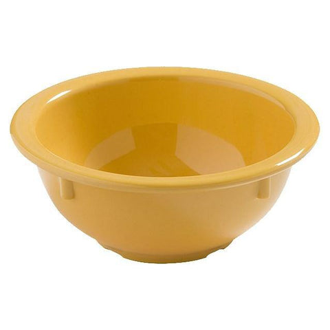 Carlisle 4386022 Dayton 5-1/2" Honey Yellow Melamine Nappie Bowl