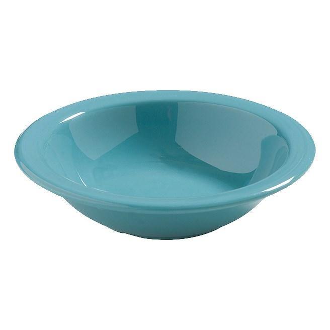 Carlisle 4386463 Dayton 10 Oz. Turquoise Rimmed Grapefruit Bowl