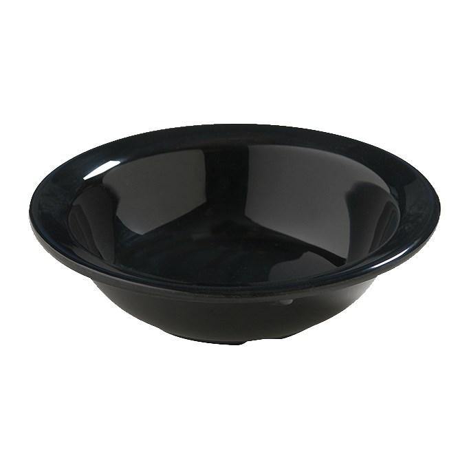 Carlisle 4386603 Dayton 4.75 Oz. Black Rimmed Fruit Bowl