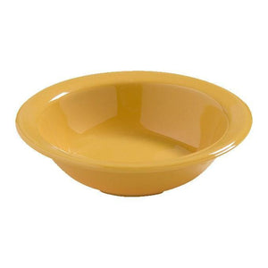 Carlisle 4386622 Dayton 4.75 Oz. Honey Yellow Rimmed Fruit Bowl