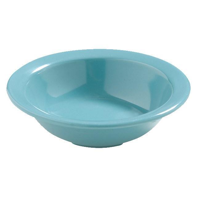 Carlisle 4386663 Dayton 4.75 Oz. Turquoise Rimmed Fruit Bowl