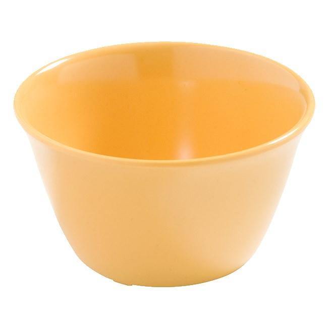 Carlisle 4386822 Dayton 8 Oz. Honey Yellow Melamine Bouillon Cup