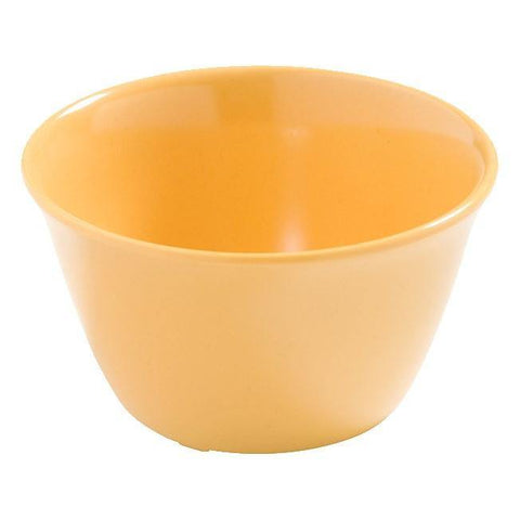 Carlisle 4386822 Dayton 8 Oz. Honey Yellow Melamine Bouillon Cup