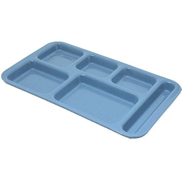 Carlisle 4398392 Melamine Rectangular Tray with (6) Compartments, Sandshades