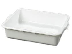 Carlisle 4401002 Comfort Curve Bus Box - 20" X 15" X 5", White Plastic