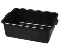 Carlisle 4401103 Comfort Curve Bus Box - 20" X 15" X 7", Black Plastic