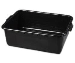 Carlisle 44011SKD03 Comfort Curve Bus Box - 20" X 15" X 7", Black Plastic