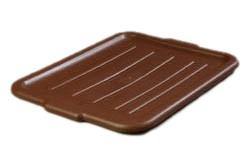Carlisle 4401201 Comfort Curve Bus Box Lid - 20" X 15" X 3/4", Brown